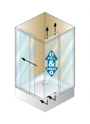 душевое ограждение(уголок) kolpa san q line tkk 100х100