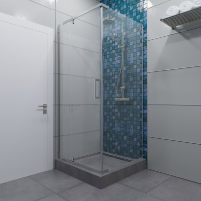 душевой уголок квадратный тритон терра 90x90 с поддоном