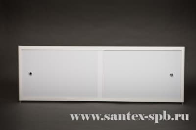 Экран под ванну A-Screen Белый раздвижной  из качественного оргстекла толщиной 3 мм.