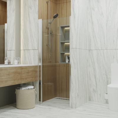 душевая дверь из стекла тритон уно 100x185