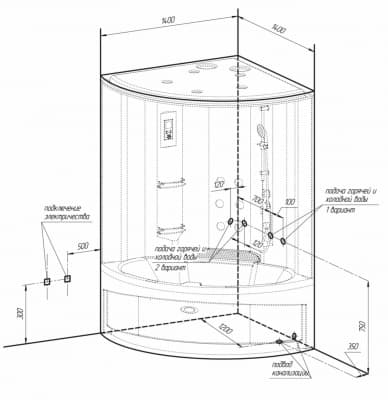 душевая кабина радомир даниэла 1