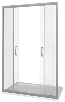 душевая дверь стеклянная bas infinity wtw-td 150х185