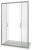 душевая дверь стеклянная bas infinity wtw-td 150х185