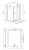 душевое ограждение bas пандора wcd 120x100