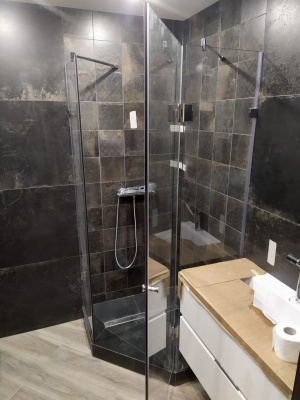 снт ромашка - душевое ограждение пятиугольное