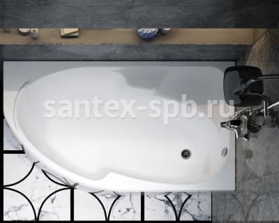акриловая ванна тритон софия 170x95 левая/правая