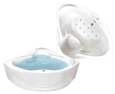 ванна акриловая bach скат 143х143