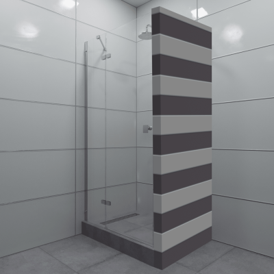 душевая дверь из стекла тритон бруно 99x190