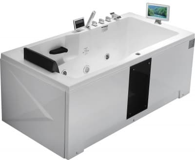 акриловая ванна с гидромассажем gemy g9066-ii o 171х86
