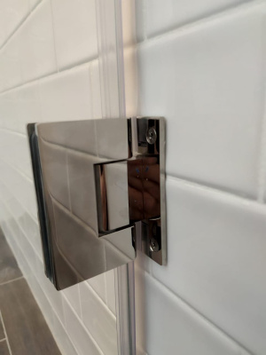 душевое ограждение квадратное на заказ type-46 с двумя распашными дверьми