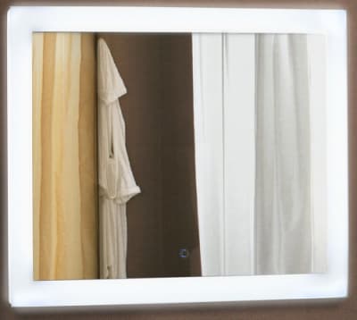 зеркало для ванны relax с led подсветкой 80х60