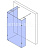 Душевая перегородка отдельностоящая стеклянная WoterGlass TYPE-65-1