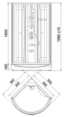 душевая кабина радомир паола - 1