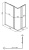 душевой ограждение прямоугольное тритон вента 120x80