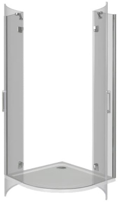 душевое ограждение bas сатурн - saturn r 100x100