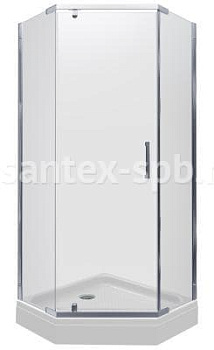 Душевое ограждение пятиугольное Тритон ДЕКА 100x100 с поддоном
