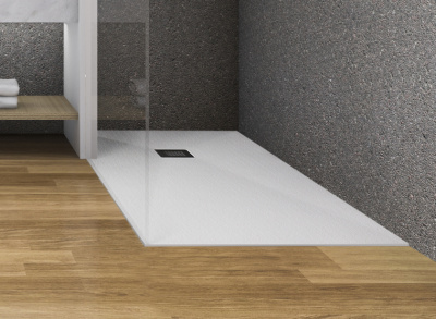 душевой поддон из искусственного камня essentia 1700х700 чёрный