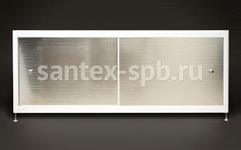 Экран под ванну A-Screen CIRCLE SILVER 2 шторки 90 - 150