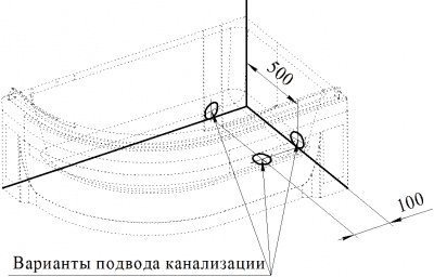 душевой поддон радомир высокий 120x80 правый