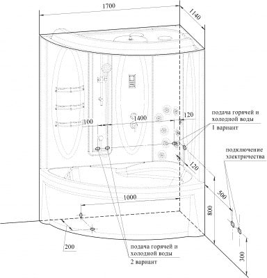 душевая кабина радомир вирсавия 1