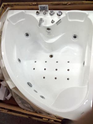 акриловая ванна с гидромассажем gemy g9041 k