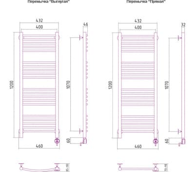 полотенцесушитель электрический сунержа богема 1200х400