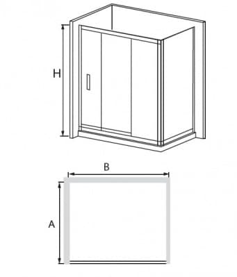 душевая дверь rgw cl-11 100x185