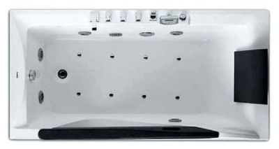 акриловая ванна с гидромассажем gemy g9055k 180х90