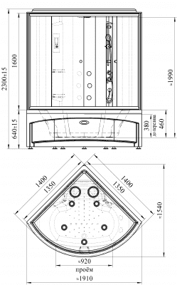 душевая кабина радомир даниэла 1