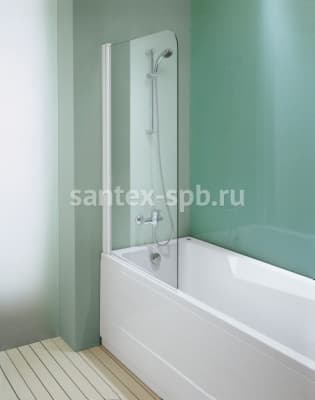 Шторка для ванной Kolpa San SOLE TP 75 стеклянная распашная, производство Словения