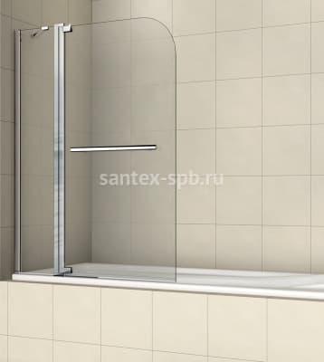 Шторка на ванну стеклянная RGW SC-03 110х150