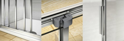 душевая дверь трехсекционная bas orion wtw 130x185