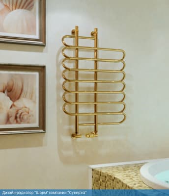 полотенцесушитель водяной сунержа шарм 1000х700