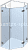 Душевое ограждение пятиугольное на заказ ТИП 23 с одной распашной дверью