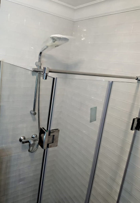 душевое ограждение квадратное на заказ type-46 с двумя распашными дверьми